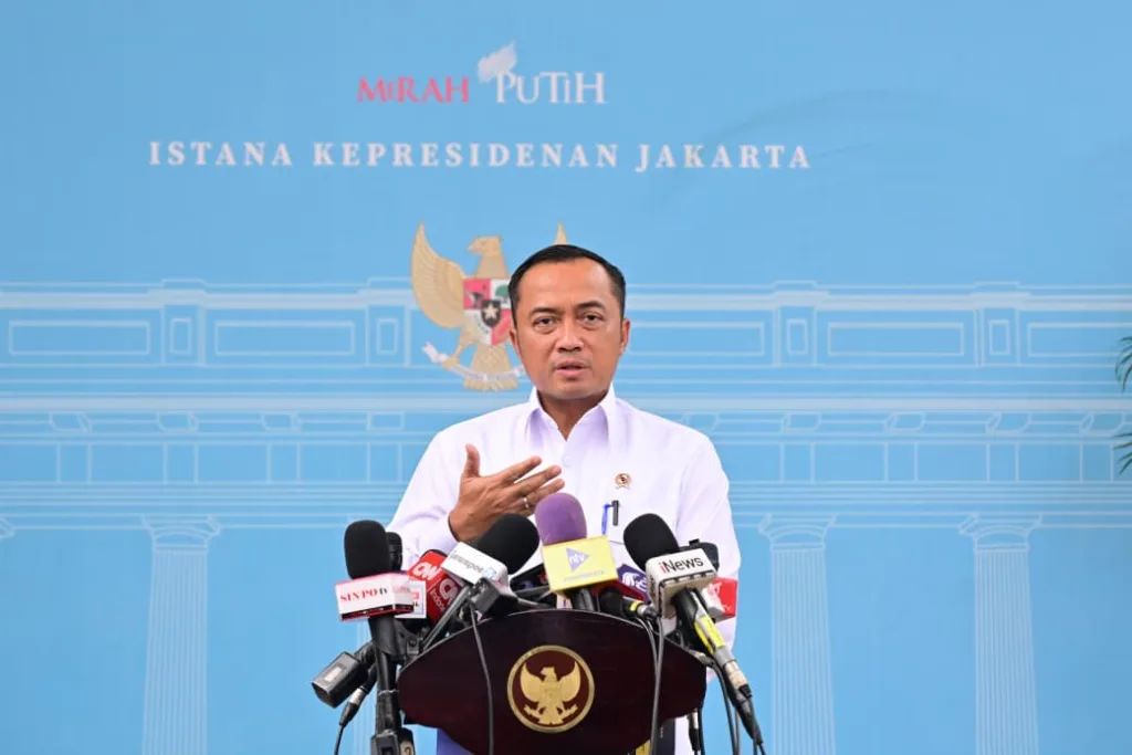  Menteri Sekretaris Negara Prasetyo Hadi memberikan keterangan pers pada 15 Januari 2026 (Foto; BPMI Setpres)