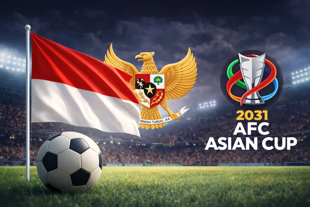 Ilustrasi Indonesia resmi sebagai salah satu kandidat tuan rumah Piala Asia 2031 (Foto: Generated AI)