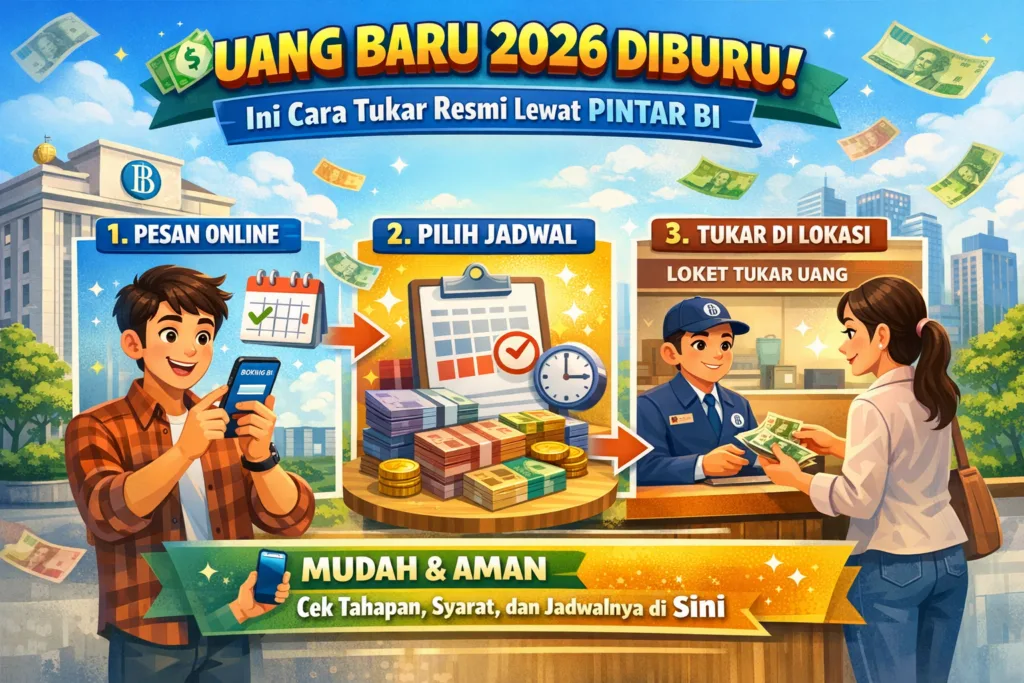 Siap-Siap War Tukar Uang Baru 2026 di PINTAR BI! Ini Tahapan Lengkap dan Ketentuannya