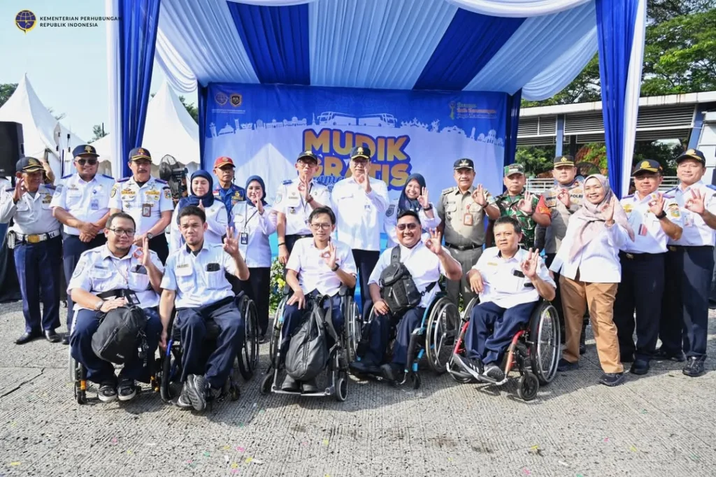 Program Mudik Gratis Kemenhub 2026 turut menghadirkan bus khusus disabilitas. Sebanyak 88 orang