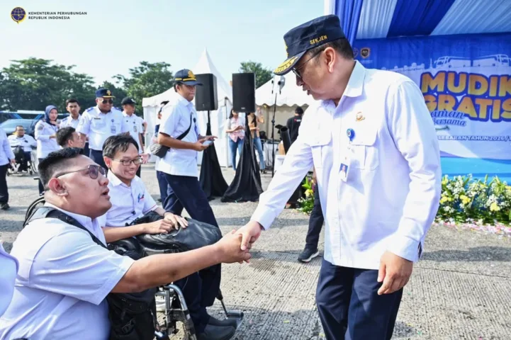 Program Mudik Gratis Kemenhub 2026 turut menghadirkan bus khusus disabilitas. Sebanyak 88 orang (1)