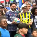 Jelang  Piala Dunia 2026, Jalanan New York Disulap Jadi Arena Sepak Bola