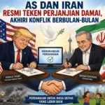 Secara Daring, Trump dan Pezeshkian Resmi Teken Perjanjian Damai AS-Iran