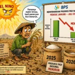 BPS Proyeksikan Produksi Padi Turun, El Nino dan Cuaca Ekstrem Jadi Ancaman