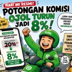 Hari Ini Resmi Potongan Komisi Ojol Turun Jadi 8 Persen
