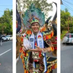 Iqbal Syammarry Kenakan Artwear Reog Ponorogo di Solo Batik Carnival 2026