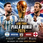 Inggris vs Argentina, Duel Sengit Menuju Final Piala Dunia